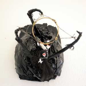unique fine arts sculpture twisted muse inspired by tourniquet torniquet by marilyn manson dark art collector latex shibari ropes bondage