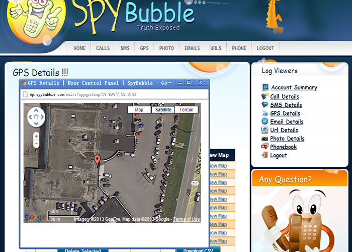 Aplikasi SADAP HP dengan SpyBubble - Lacak Lokasi