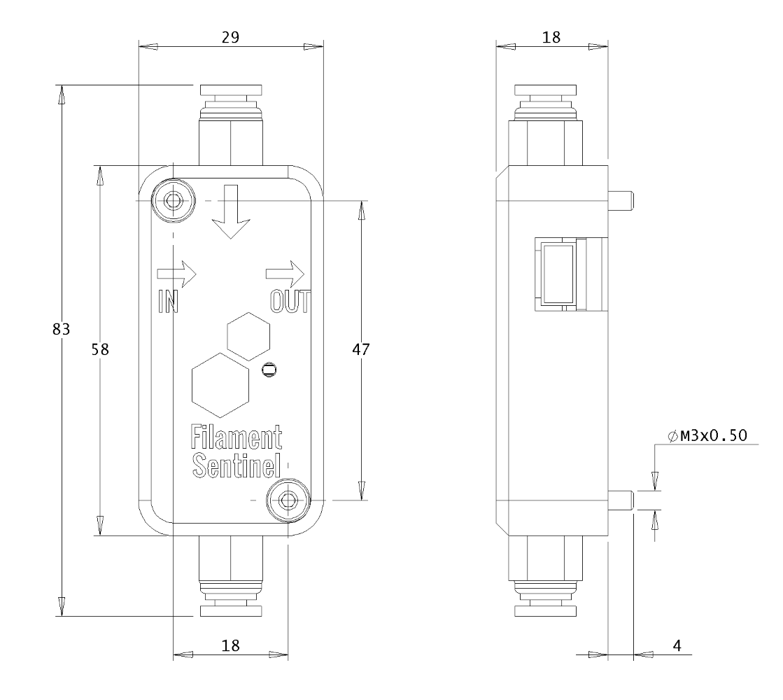 Sentinel™ Filament Detector Drawings