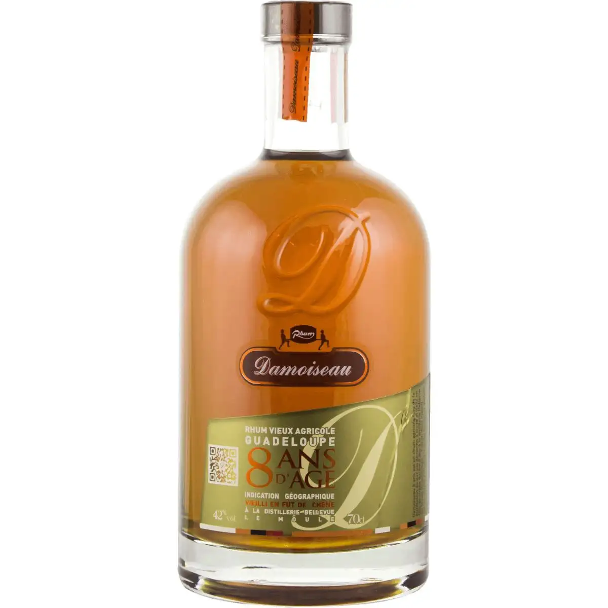 Image of the front of the bottle of the rum Rhum Vieux Agricole Guadeloupe 8 Ans d‘Age