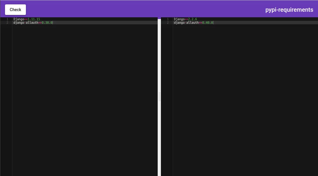 pypi-requirements