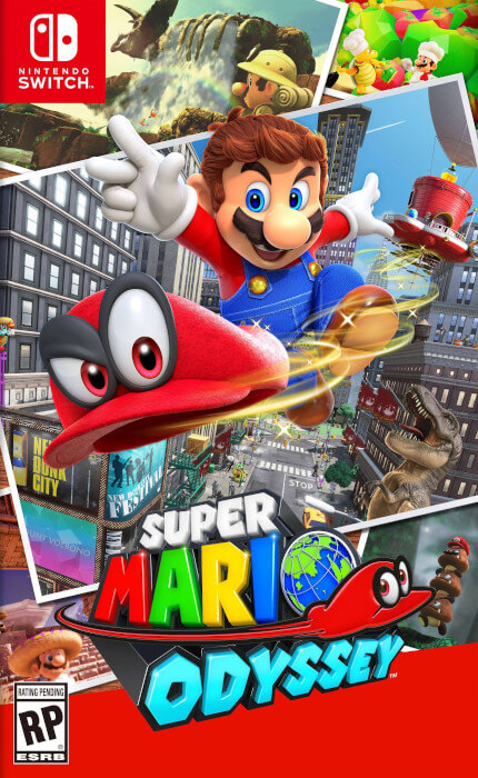 The boxart for Super Mario Odyssey for the Switch