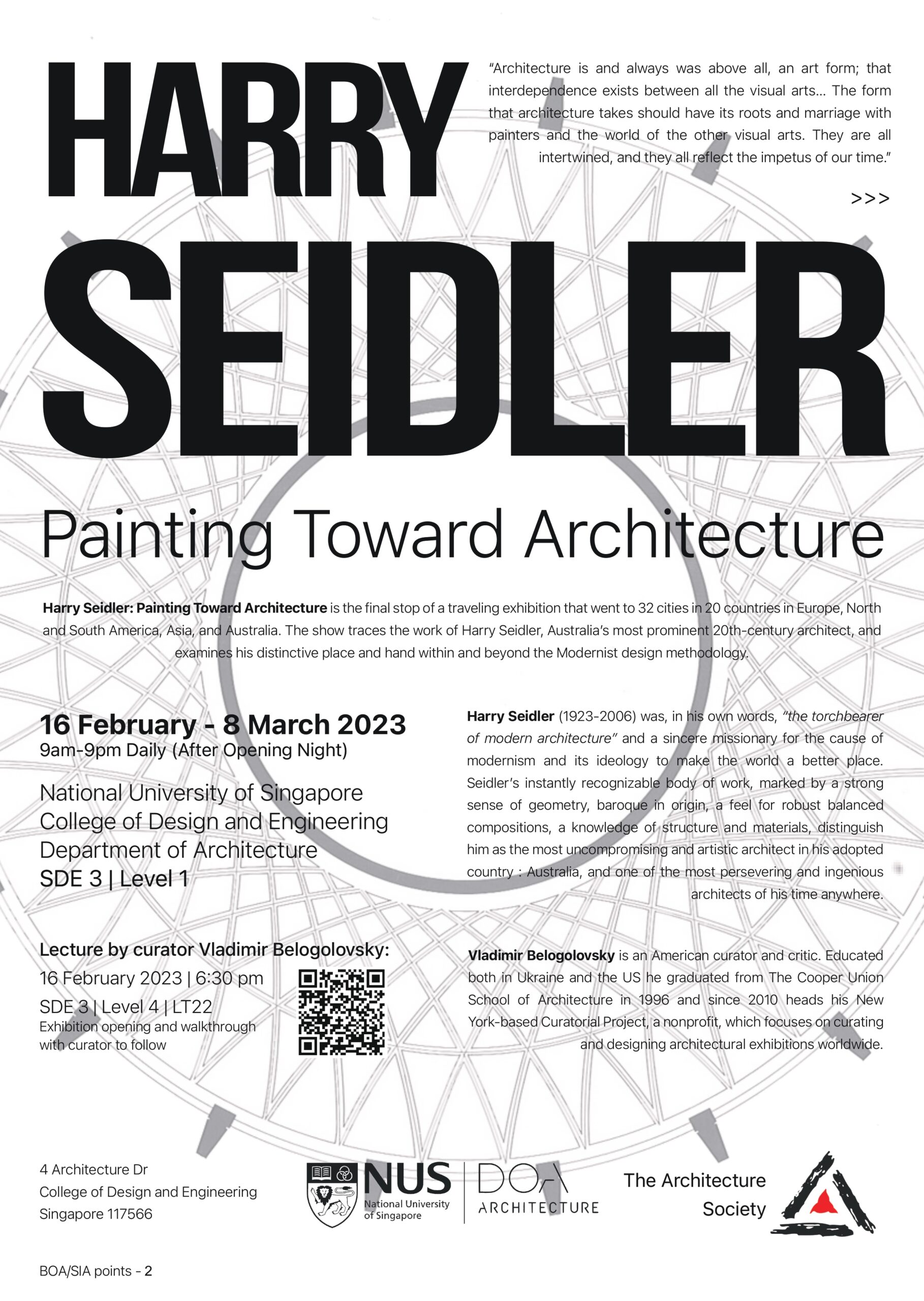 Harry Seidler Exhibition Poster