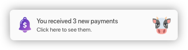 Payment notifications