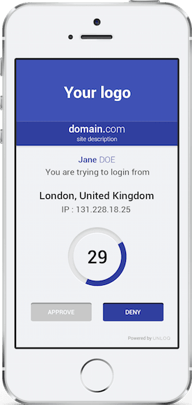 UNLOQ - Approve authentication request