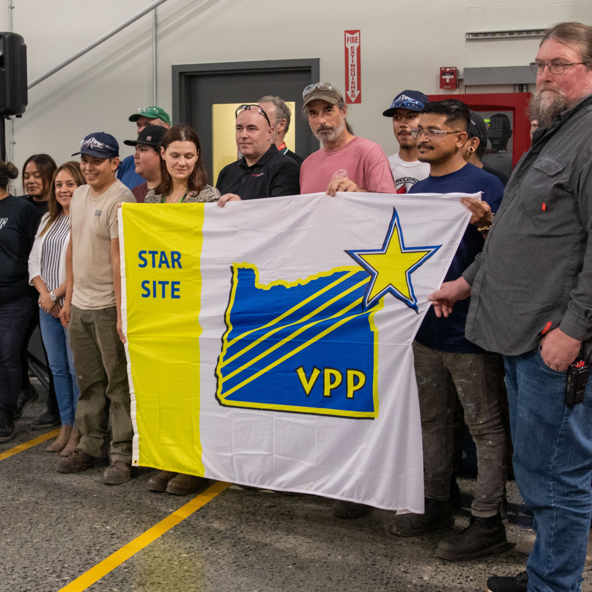 Holding the VPP with some of the crew.