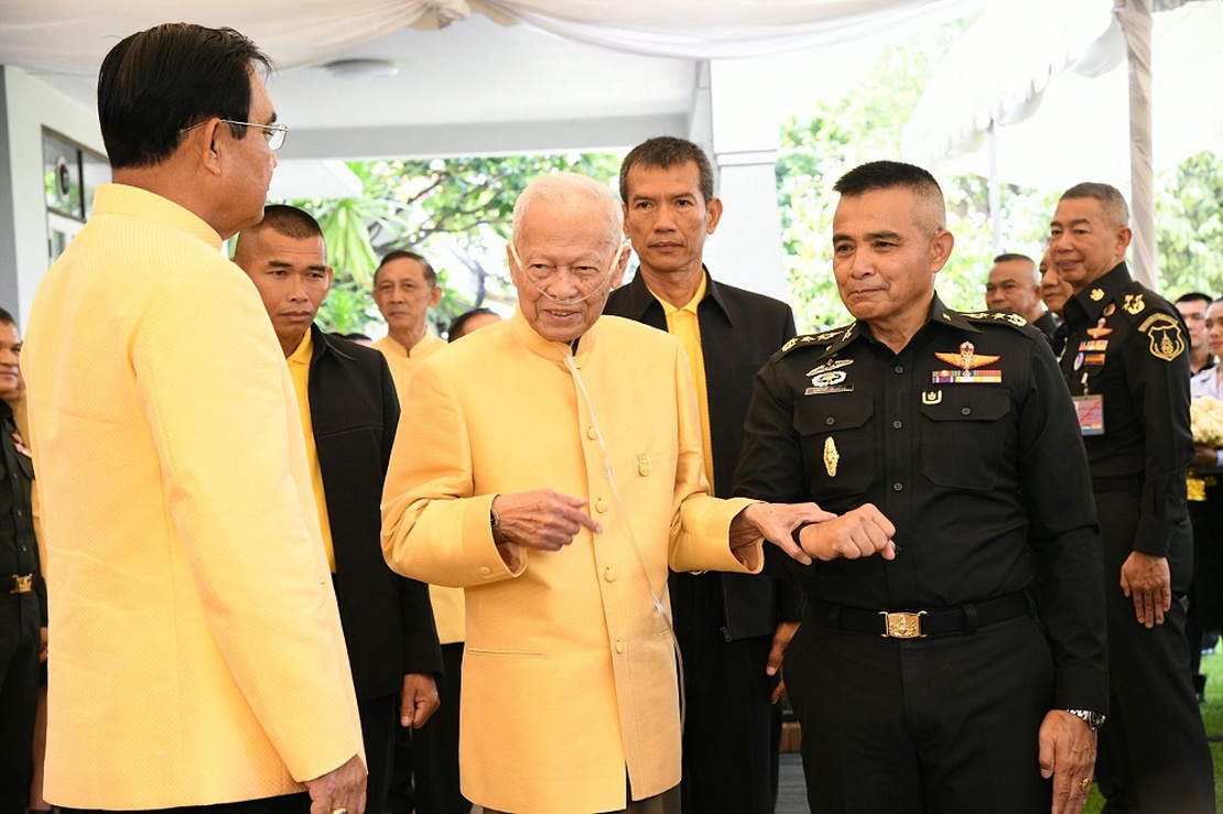 Gen. Prem Tinsulanonda mit Junta-Führer Prayuth Chan-ocha in Bangkok, 11. April 2019.