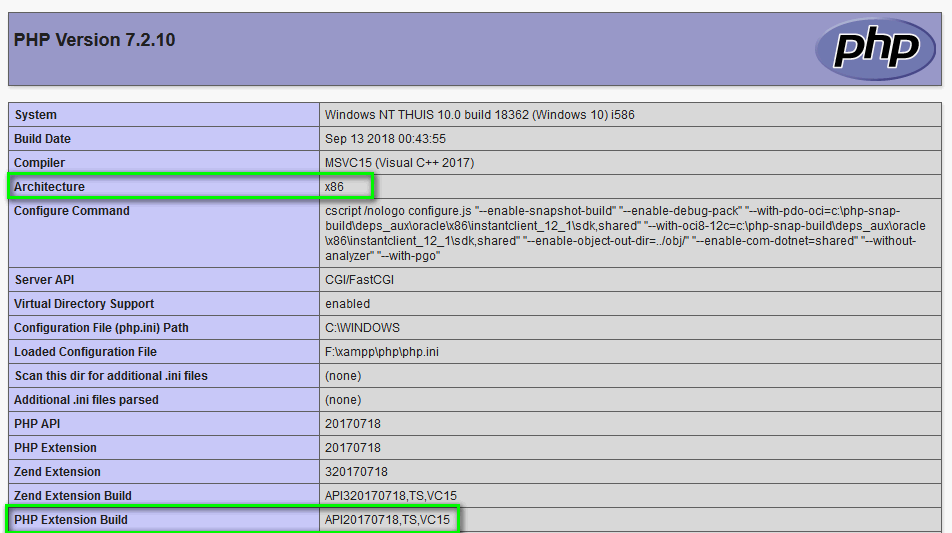 Php соединиться с ДБ. Configure php ini Basic settings.