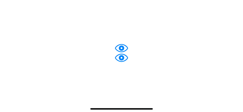 Using the slash variant to represent visibility state.