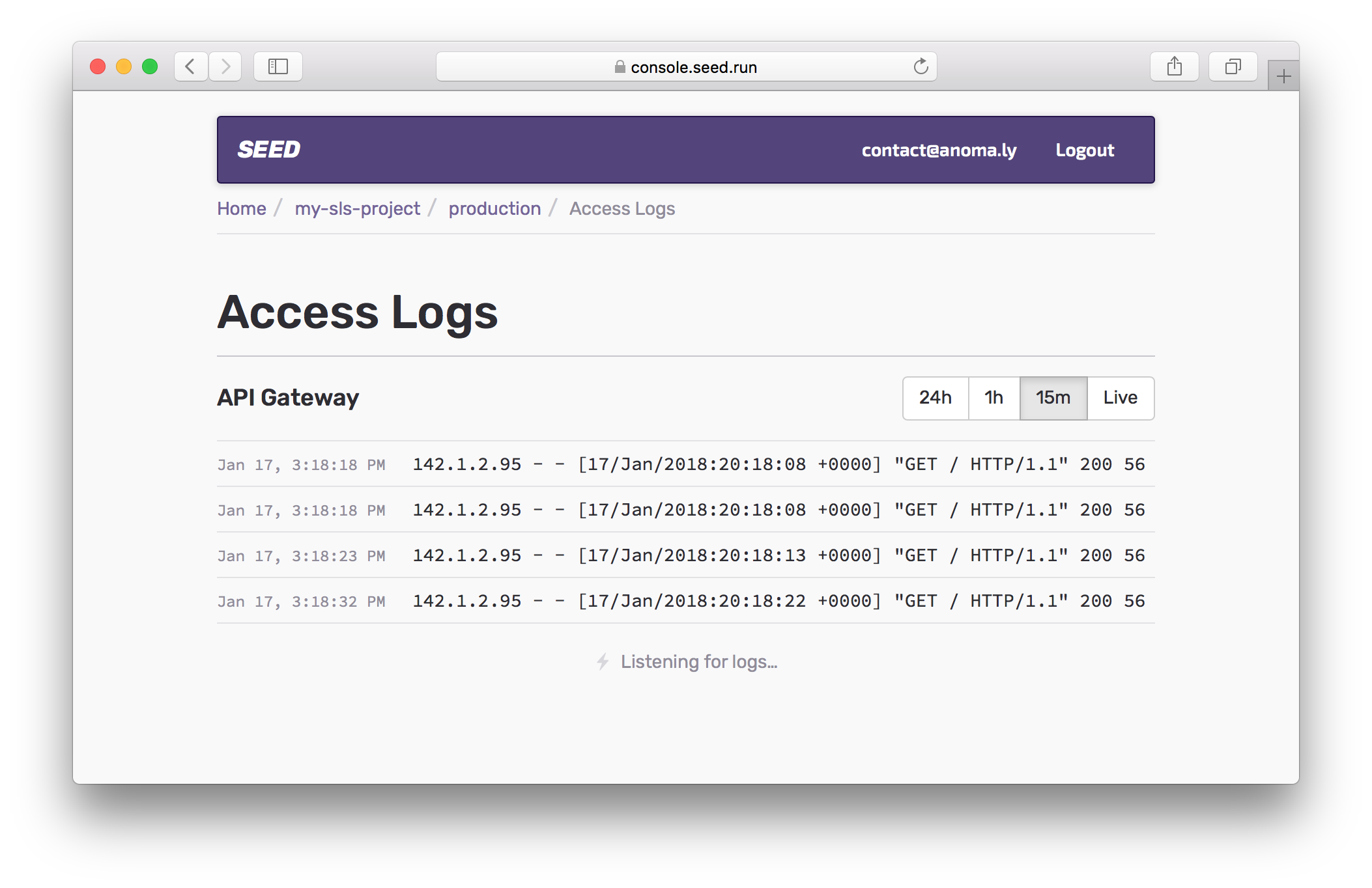 Access Logs