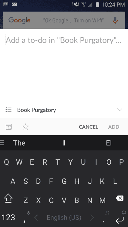 Wunderlist Book Purgatory