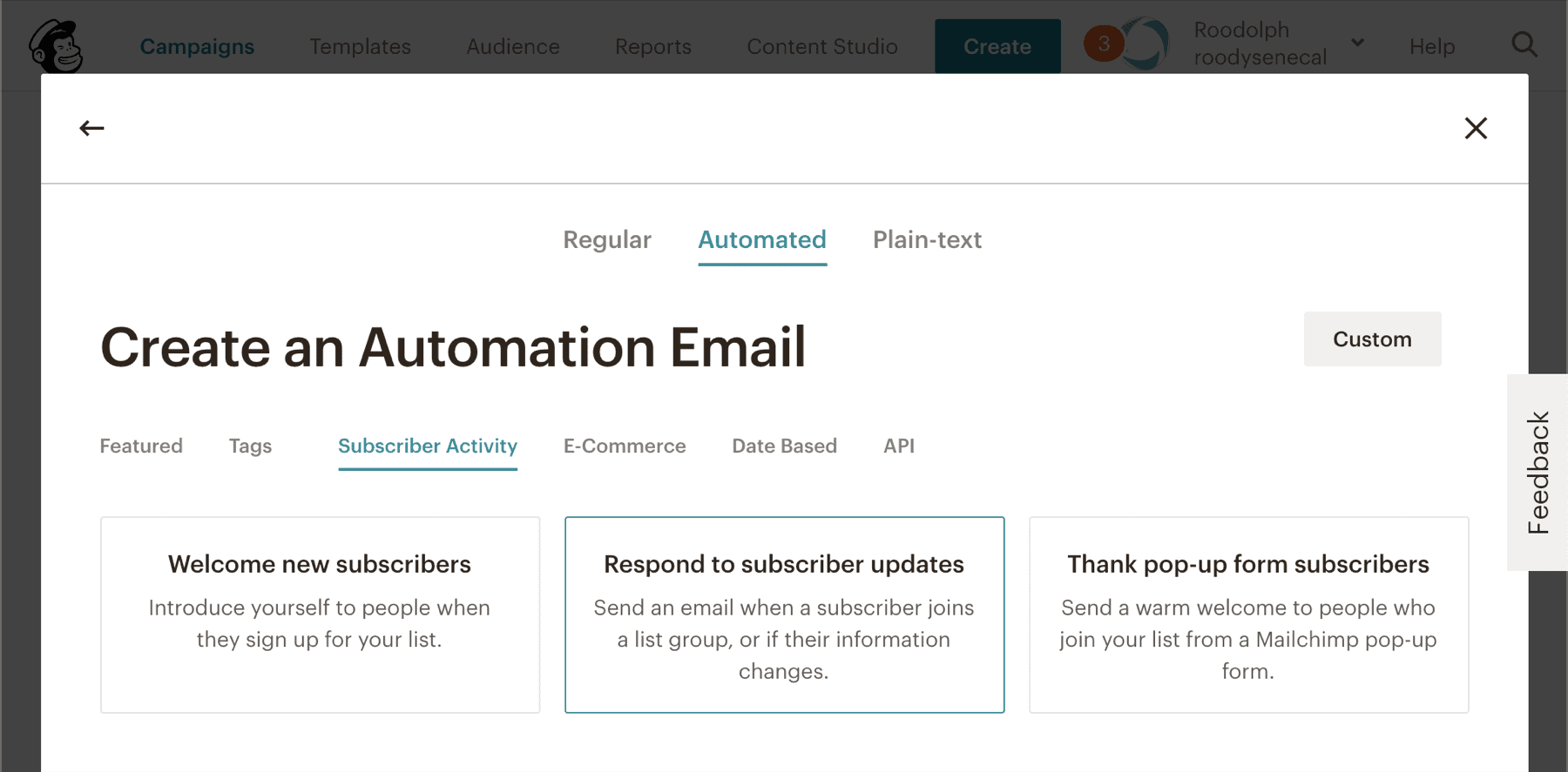 Mailchimp Automation