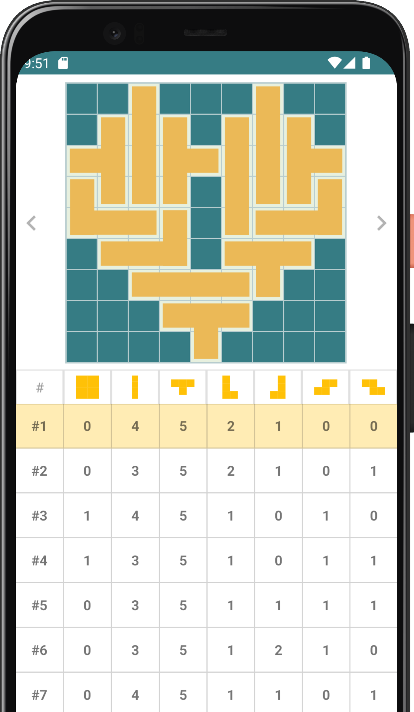 Screenshot application android Ni no Kuni: Cross Worlds Tetro Puzzle Calculator