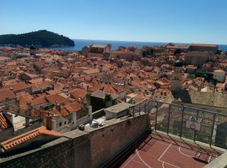 The rooftops of the old city in Dubrovnik.