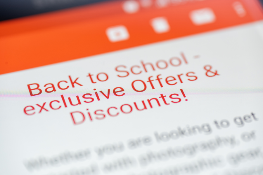 Back to school offers