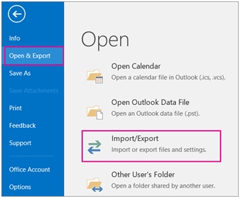 export office 365 contacts