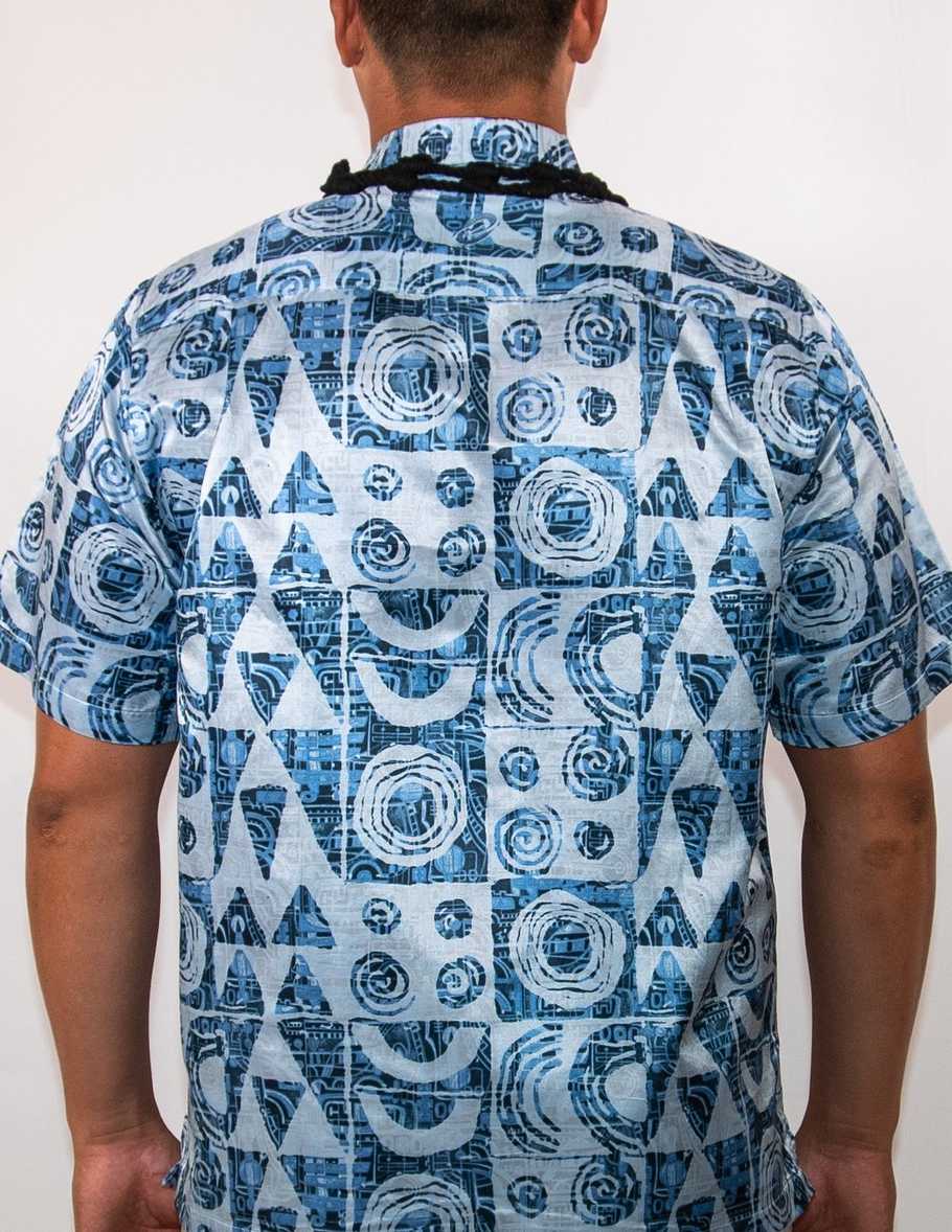 makawalu-button-down-aloha-shirt - Blue Cloud / XL / Silk