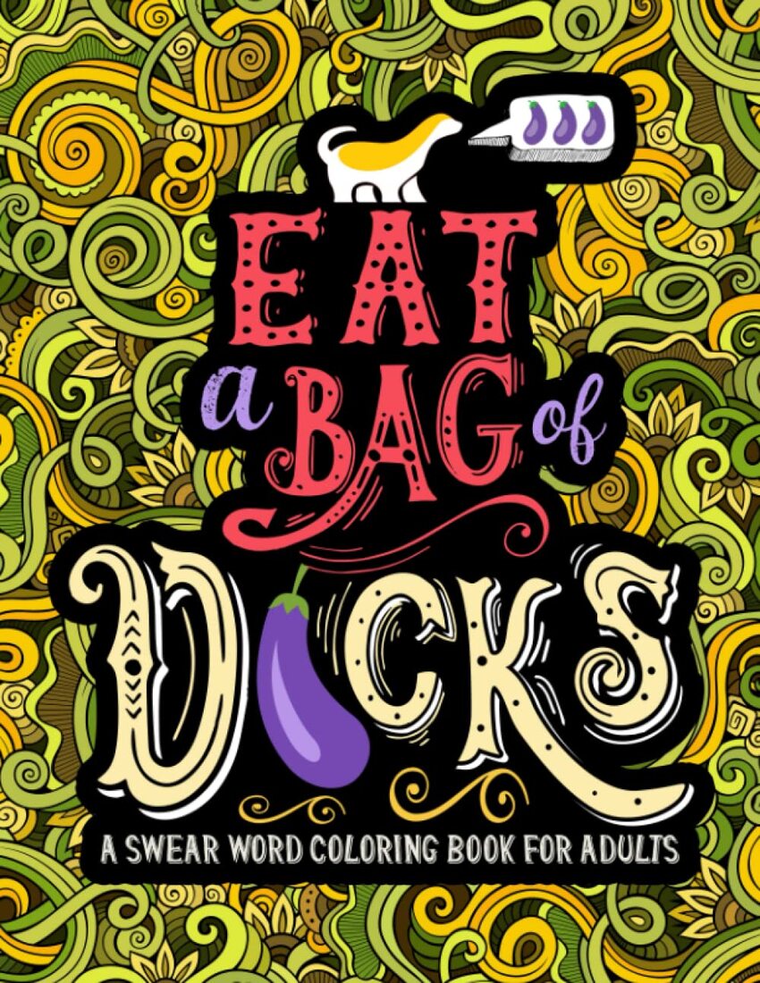 Adult Swearing Coloring Book Always Judge a Book by its Cover