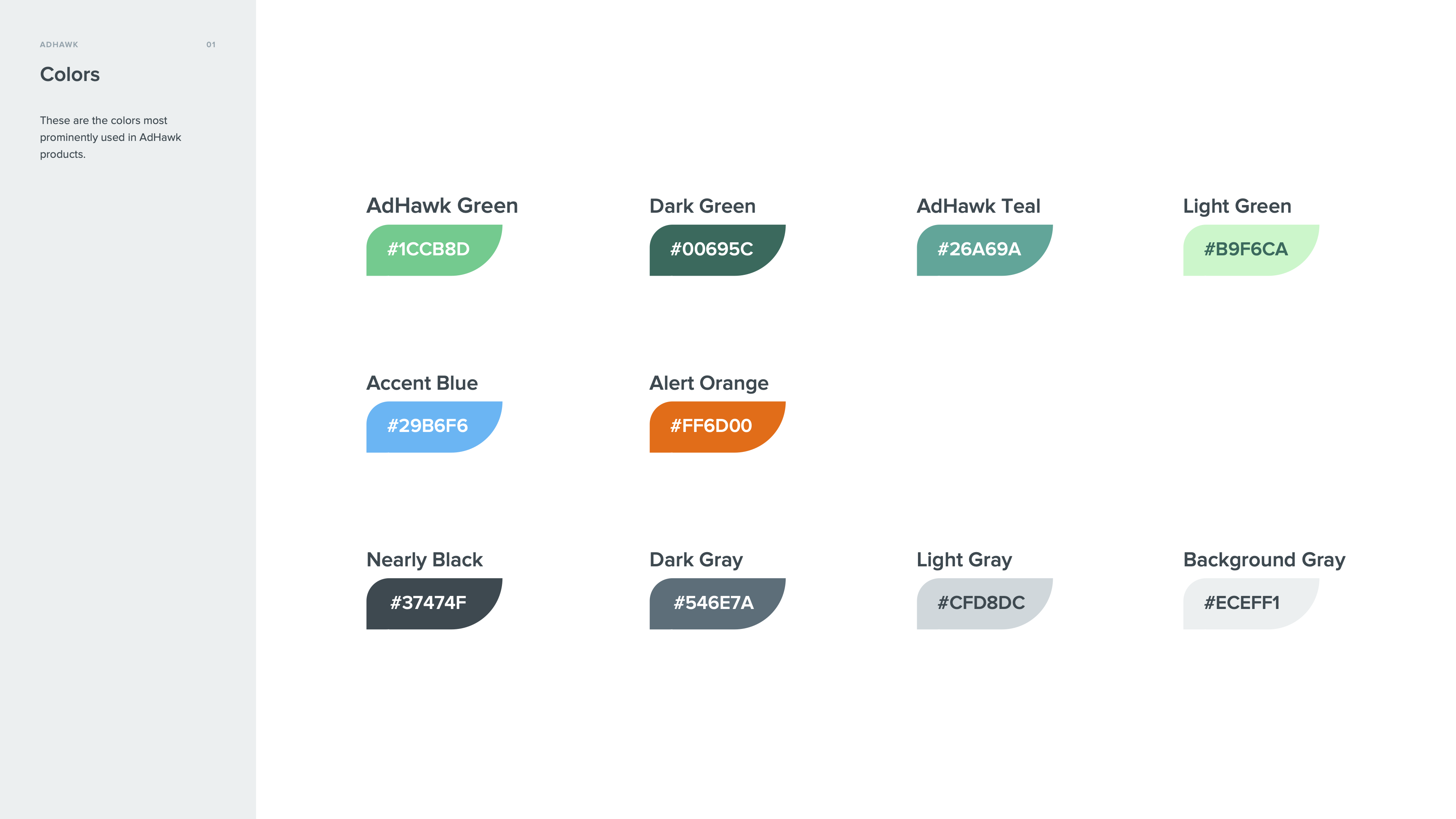 AdHawk Brand Guidelines - Colors