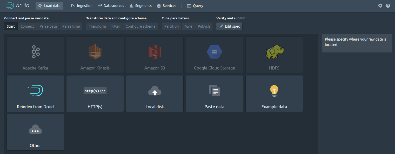 How to use Apache Druid for realtime analytics data storage