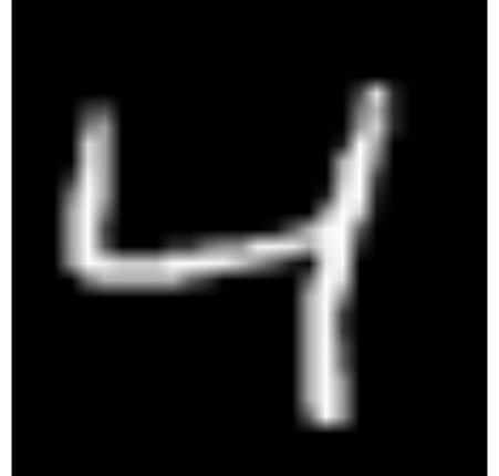 Exemplo de imagem do MNIST.