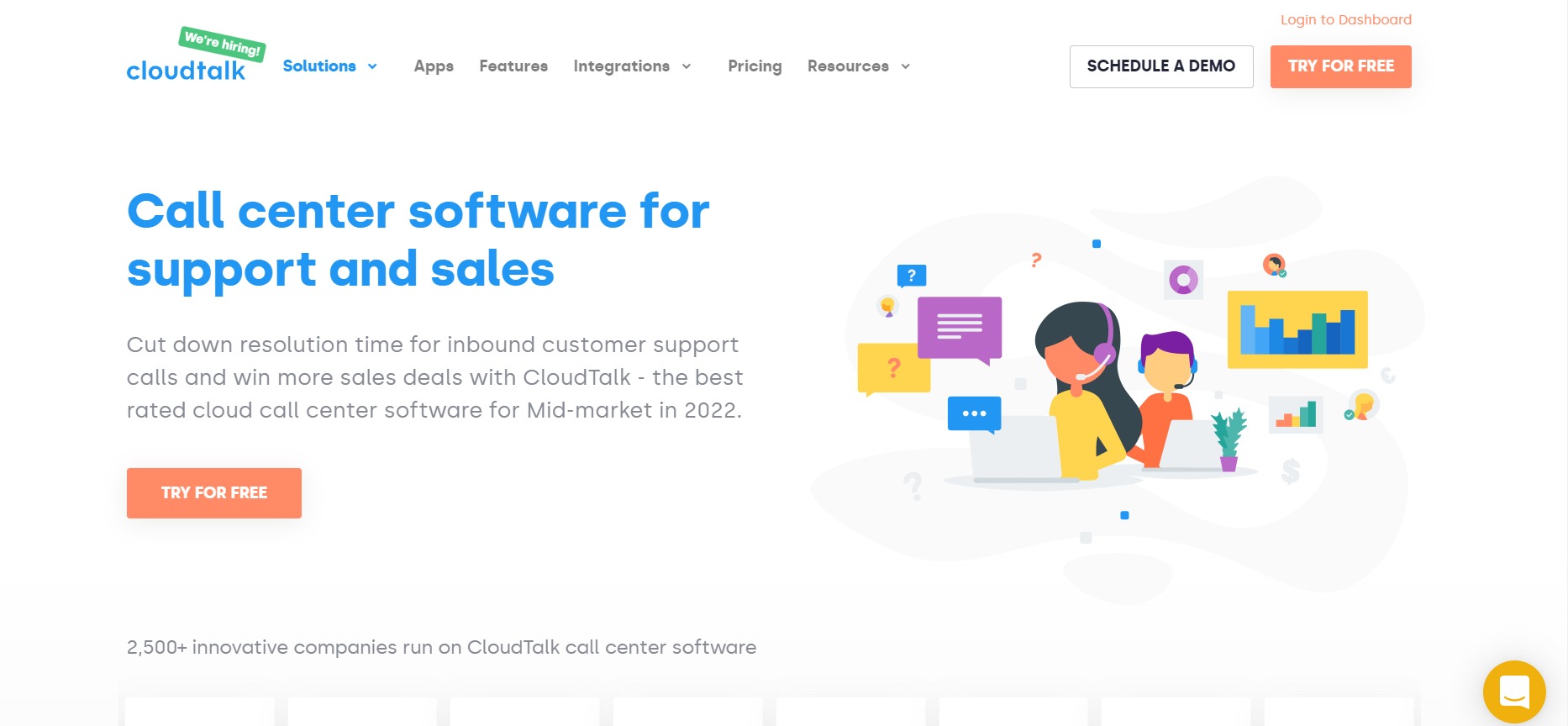 User Onboarding Software: CloudTalk screenshot