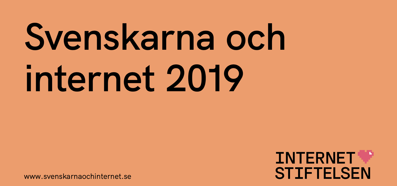Svenskarna och internet 2019