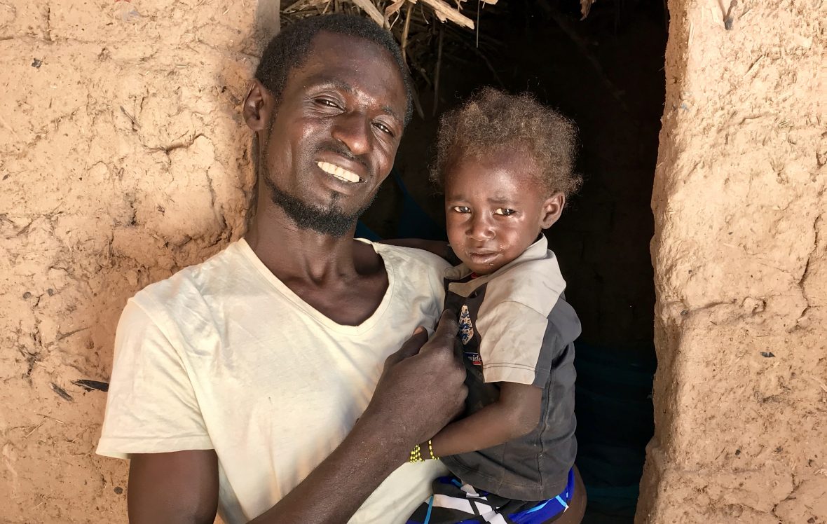 Nigerien father with his young daughter