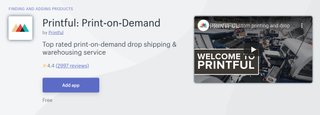printful app for shopify