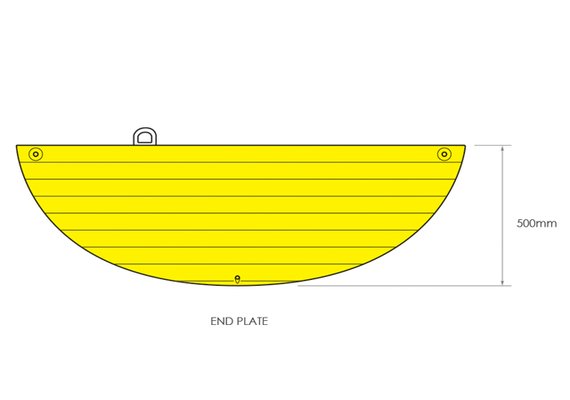 15-05 Road Plate End Section Diagram