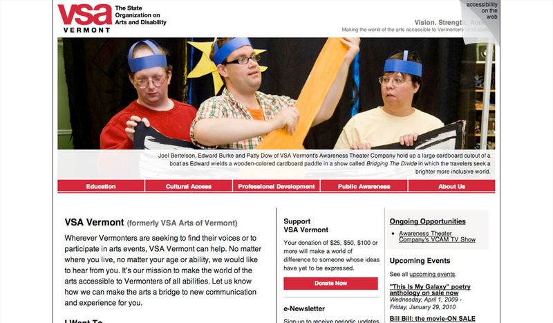 VSA Vermont's website