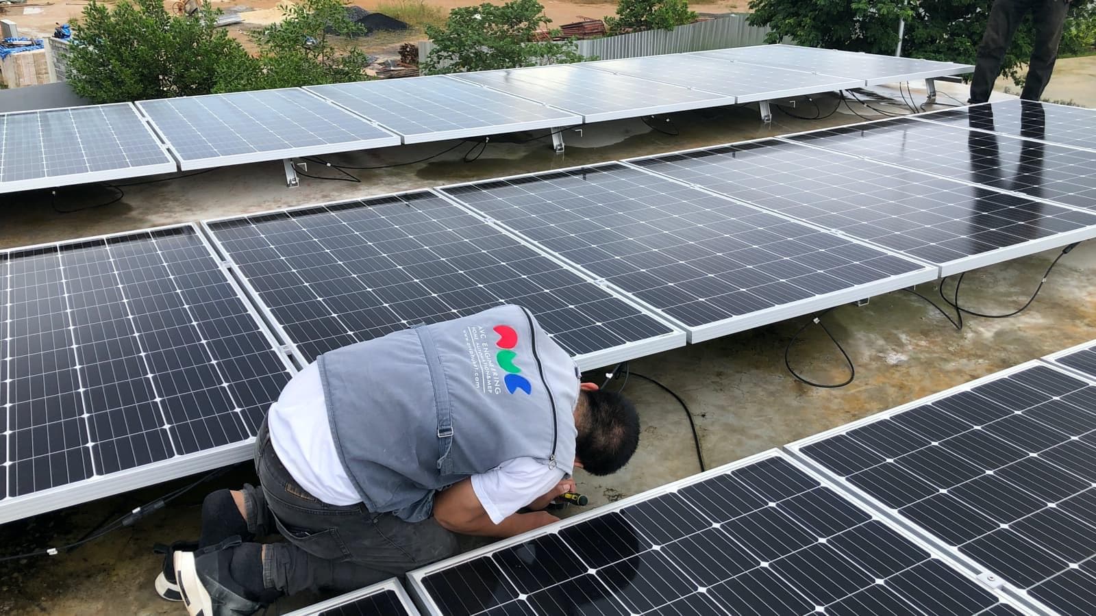 AVC installing solar panels in Phuket