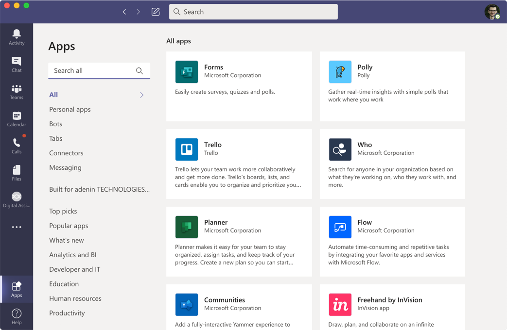 Microsoft Teams apps add extra functionality to Teams