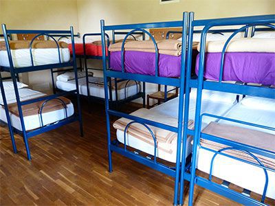 Hostels have bunk beds, Hotels have real beds!
