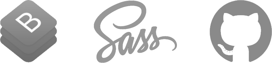 Bootstrap Sass and Github logos