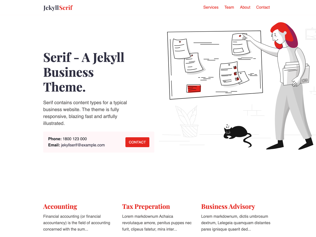 Jekyll Serif screenshot