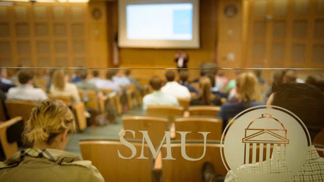 Photograph of an SMU Cox business class