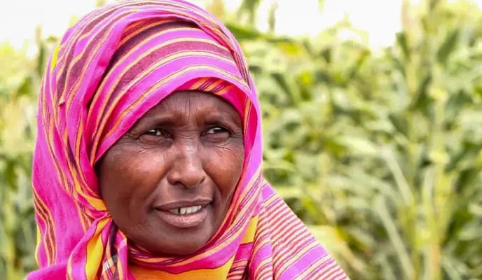 Kenyan female farmer