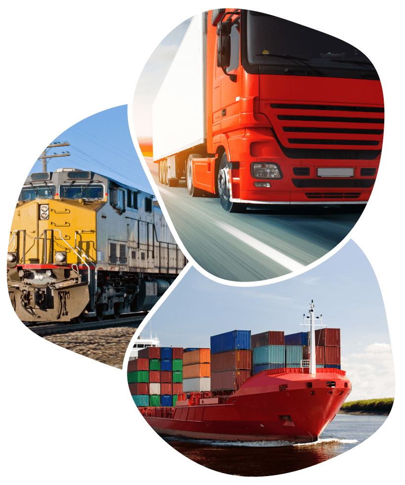 ship by truck, ship, or rail
