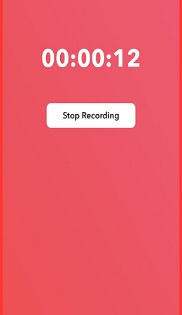 Tapping on Stop Recording