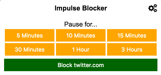 Impulse Blocker Settings