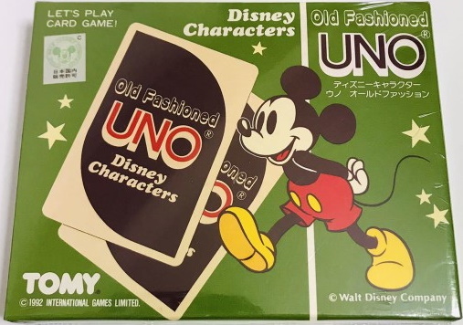 Disney Characters Old Fashioned Uno