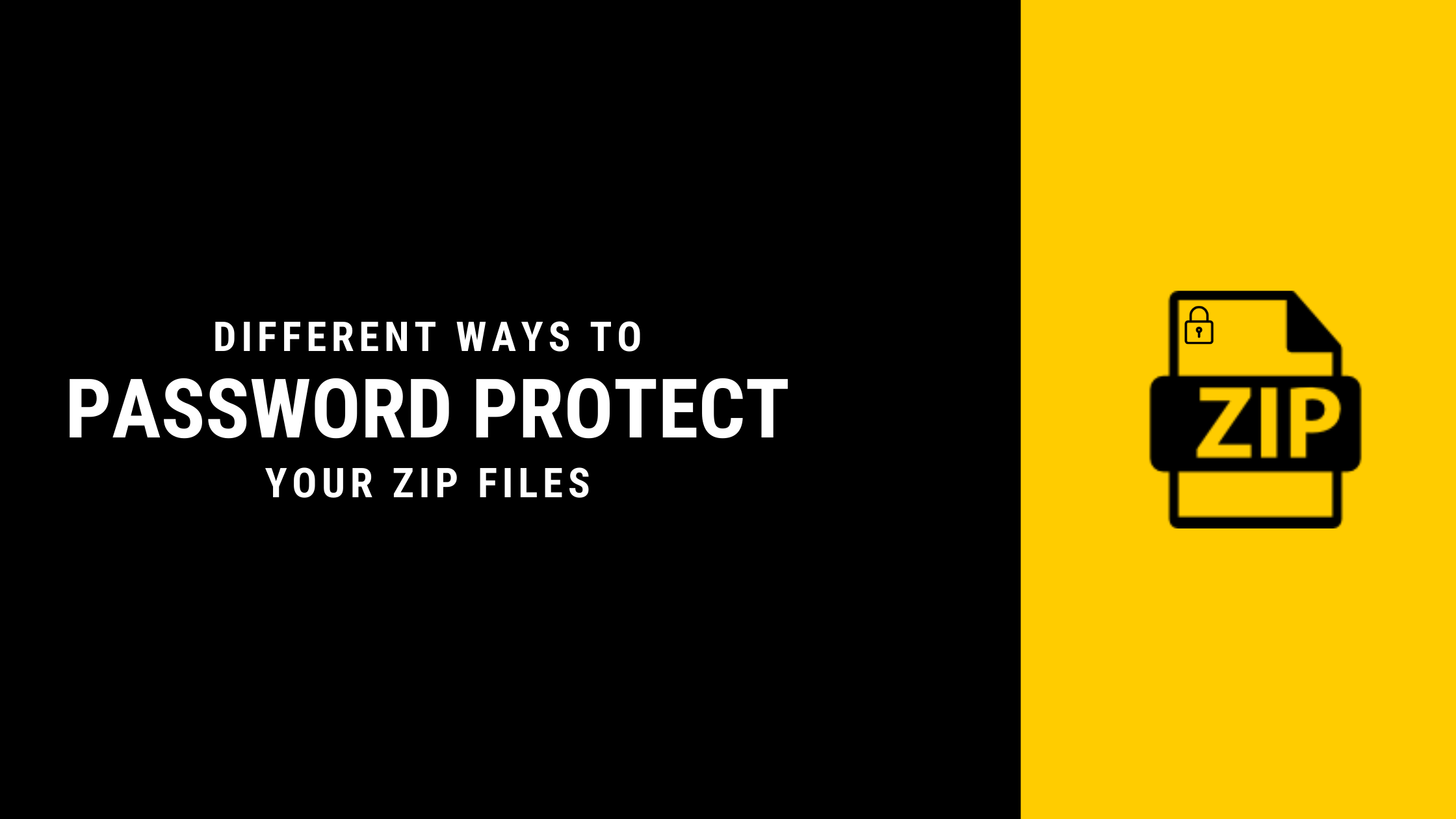 making a password protected zip folder windows 10