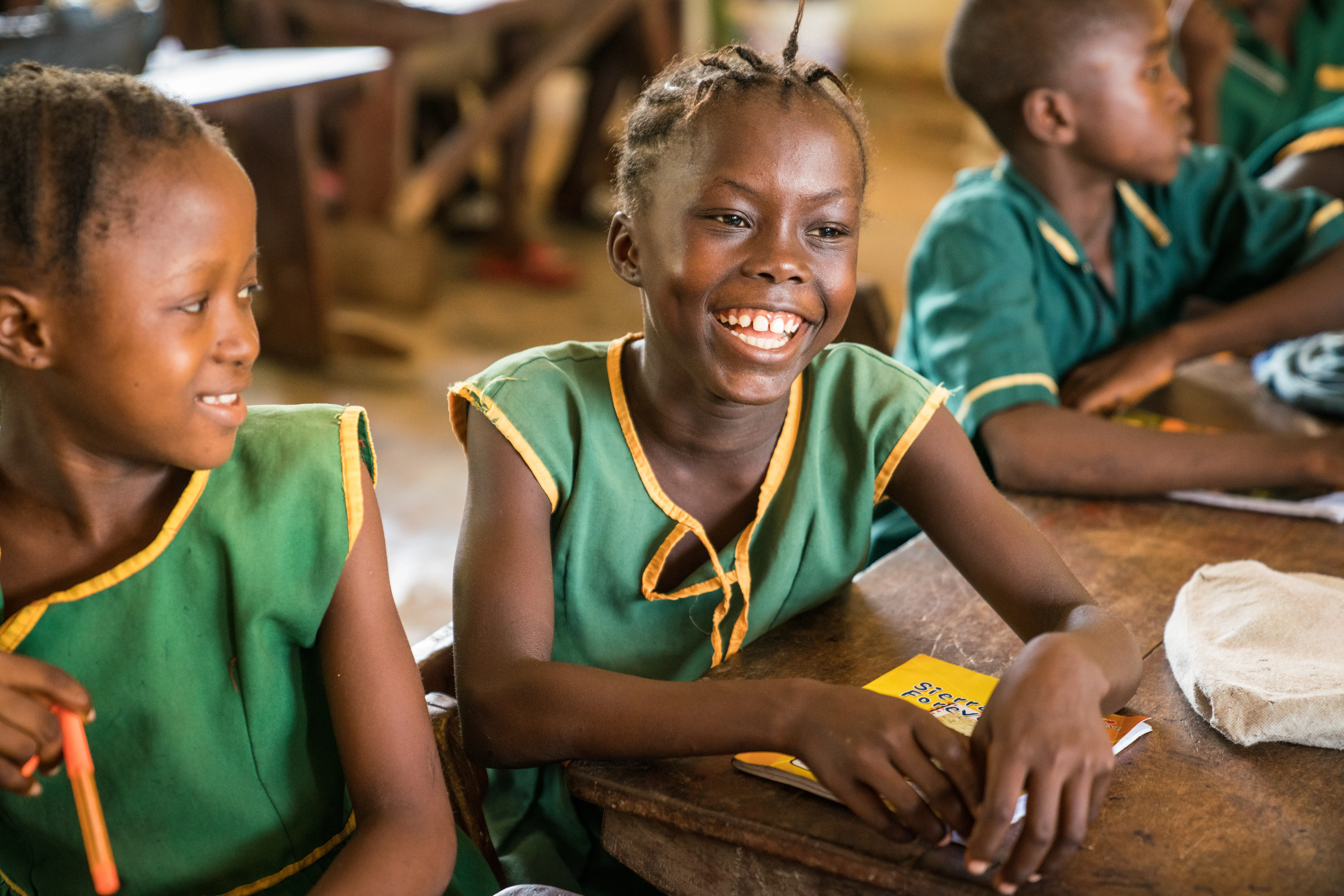 A school in Tonkolil District, Sierra Leone, which participates in Concern’s Safe Learning Model, which aims to reduce school-related gender-based violence