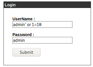 Inyeccion SQL login cronos