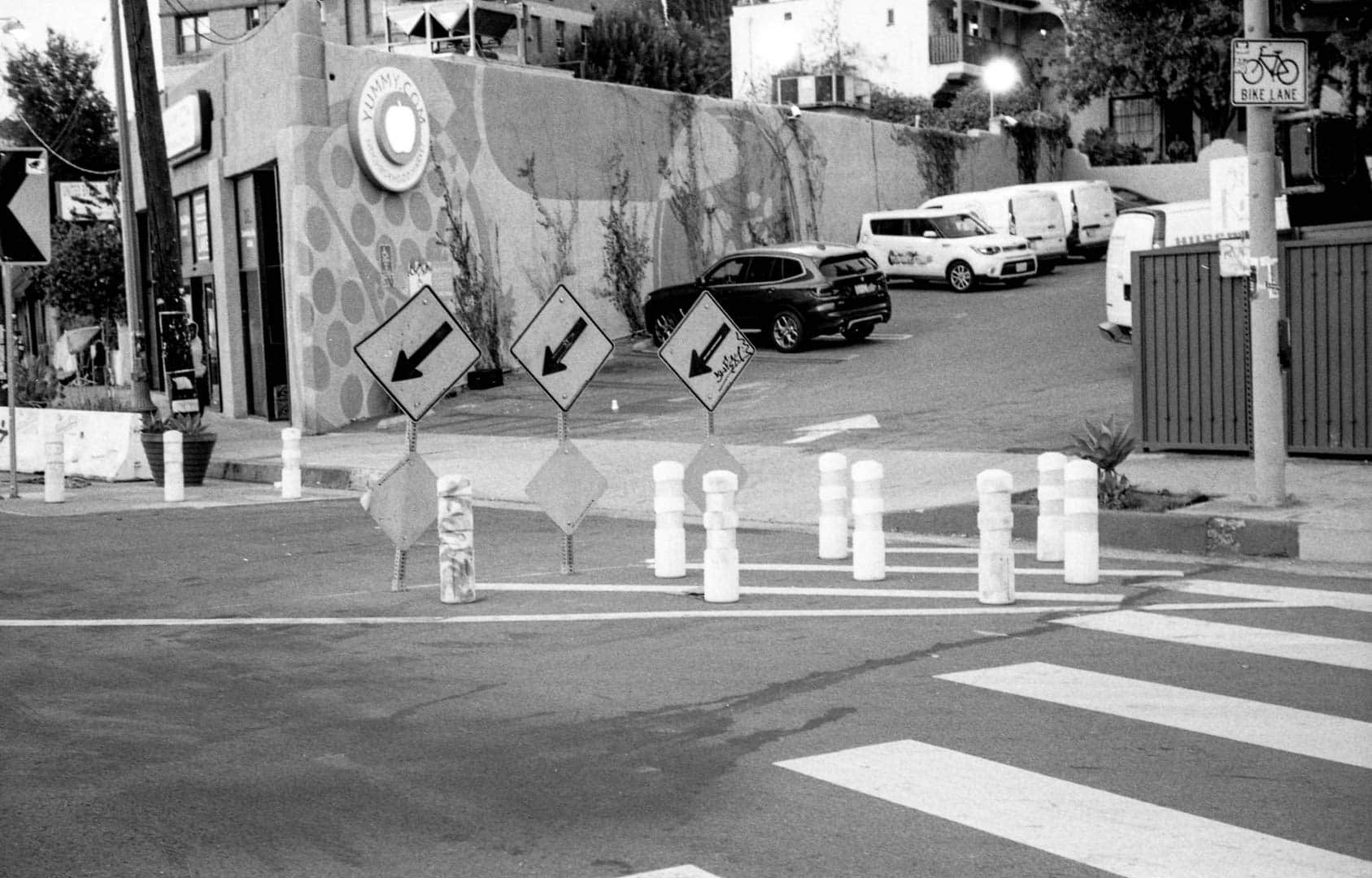 Excessive crosswalk signage in LA