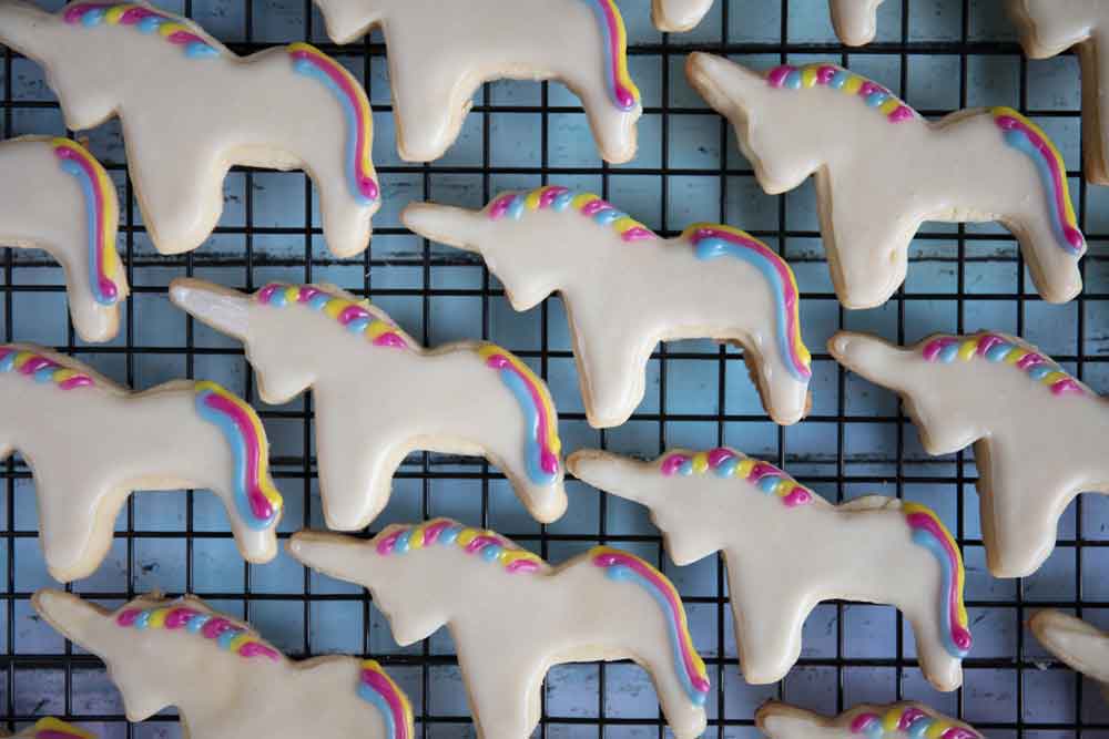 vegan unicorn cookies