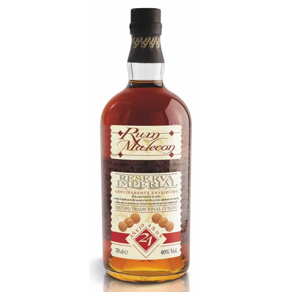 Image of the front of the bottle of the rum 21 Years - Reserva Imperial