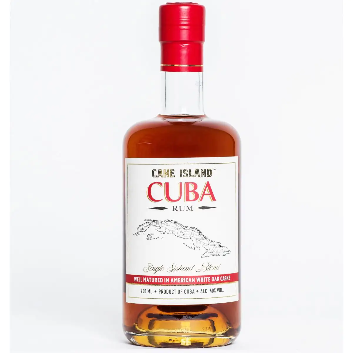 Image of the front of the bottle of the rum Cuba - Single Island Blend