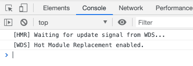 Webpack Hot Module Reloading is Connected Webpack Hot Module Reloading is Connected